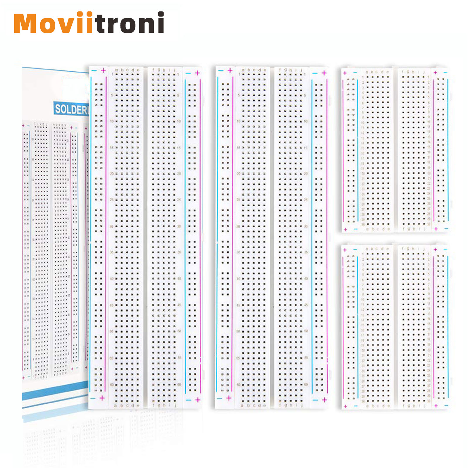 Breadboard 400 Point - 4 Uds 400/830 puntos placa de