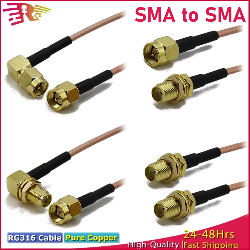 Jumper Wire Kit - Premium RG316 SMA a SMA macho