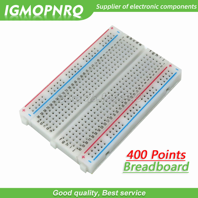 Breadboard 400 Point - Placa de pan sin soldadura, 10