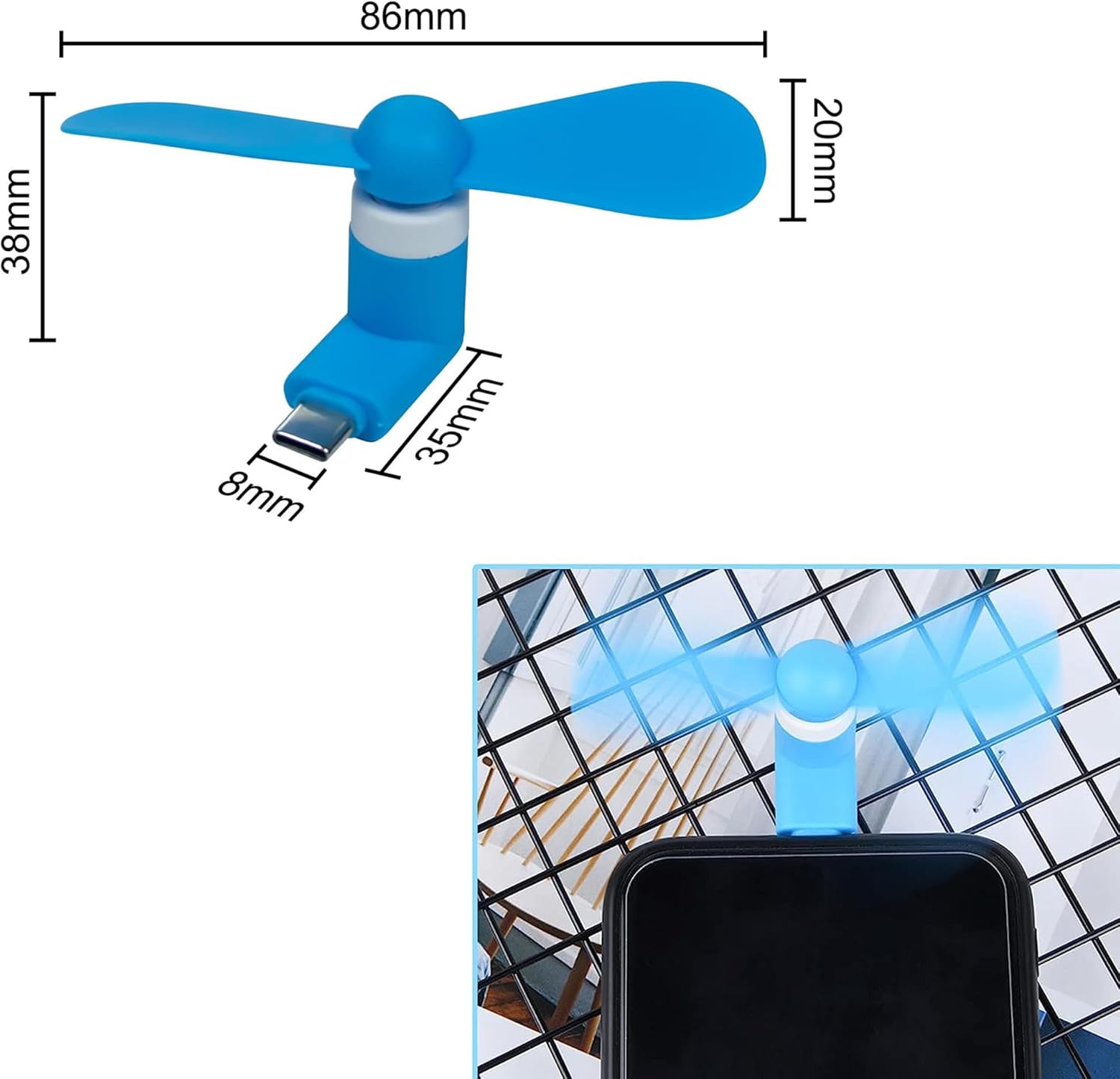 4/2/1 Piezas Mini Ventilador P - Micro Usb Cable reseña y precio