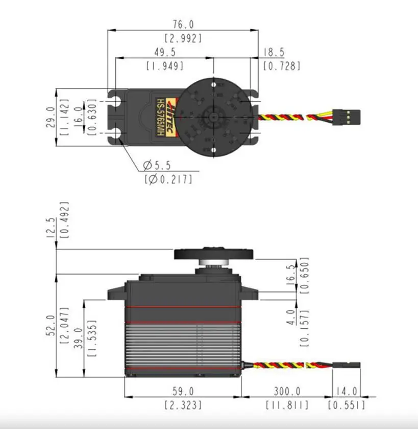 Servo Digital HS-5765MH de Alt - Antenna 2.4Ghz reseña y precio