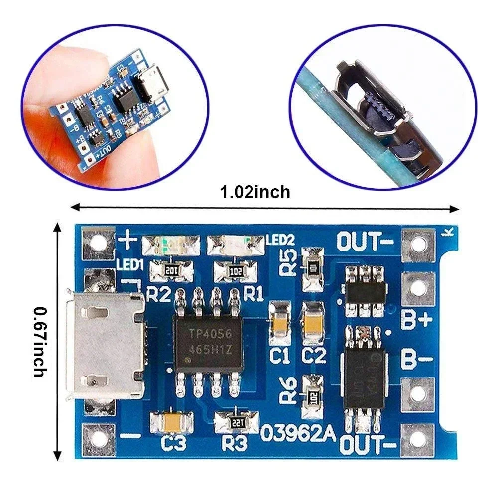 Módulo de Carga para Baterías  - Tp4056 Module reseña y precio