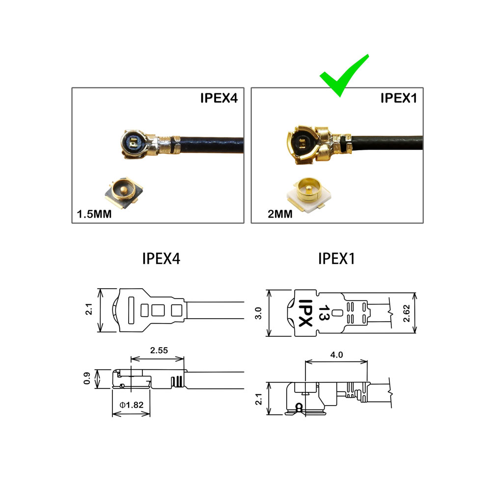 Cable coaxial RG178 de 6 pulga - Ipex Connector reseña y precio