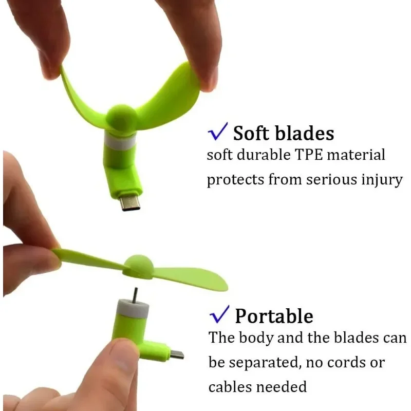 Mini ventilador portátil tipo  - Micro Usb Cable reseña y precio