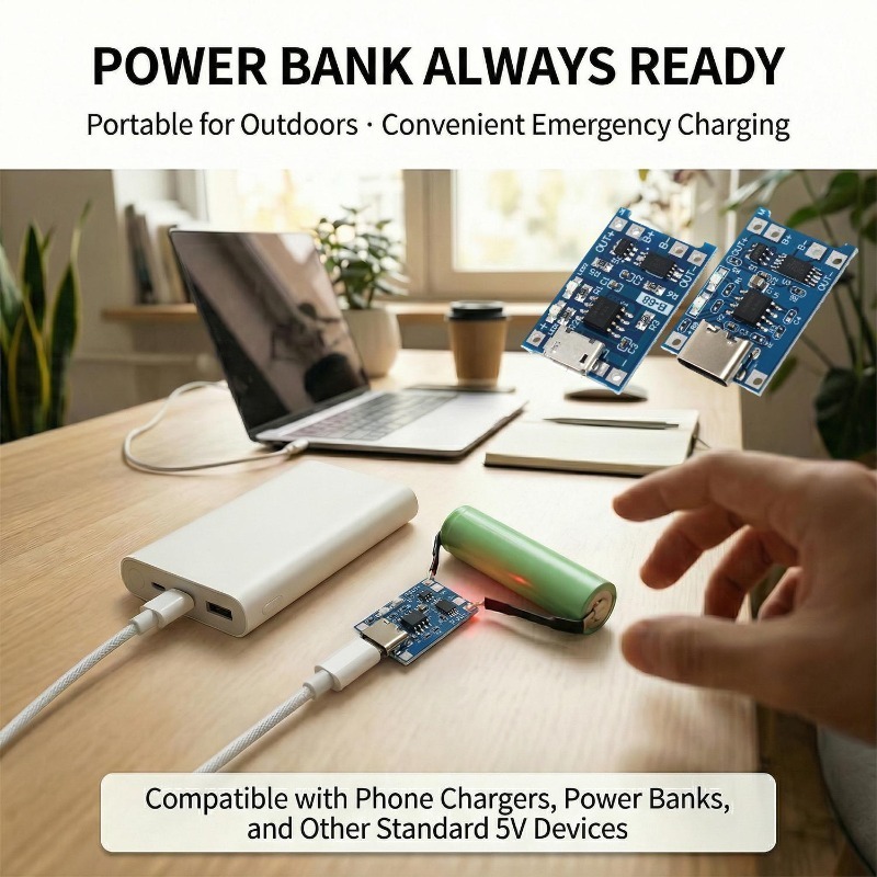 Módulo Cargador de Batería de  - Tp4056 Module reseña y precio