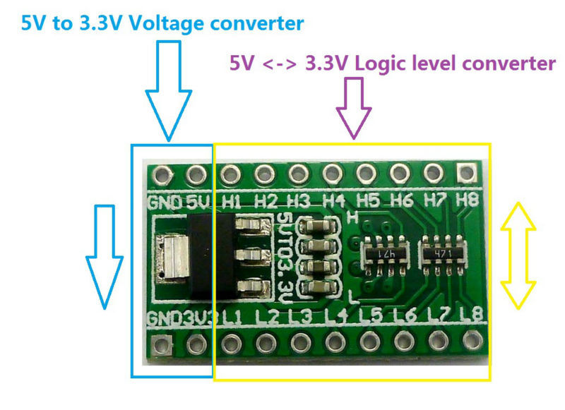 5 unidades, convertidor de niv - Ams1117 Module reseña y precio
