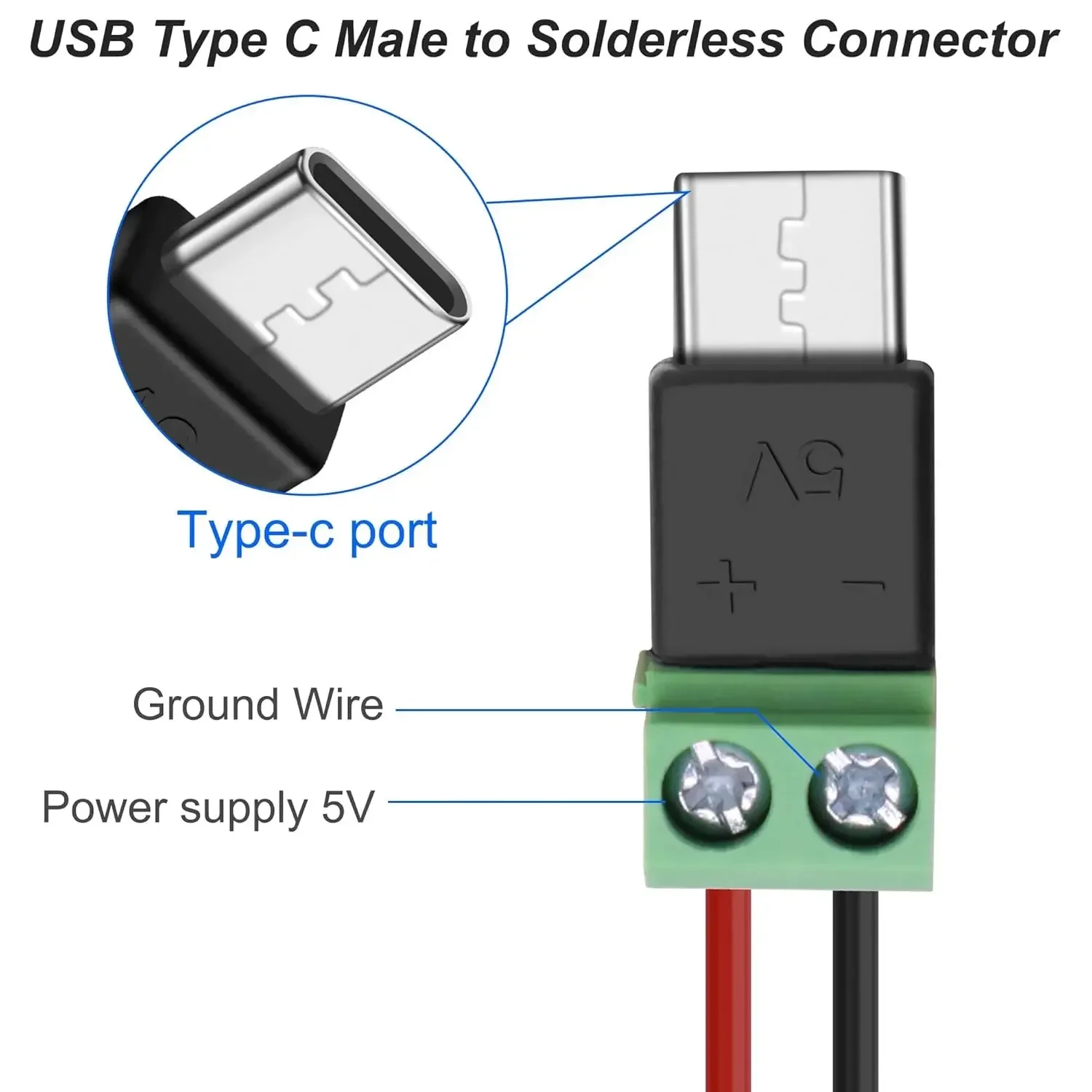 1-4 Piezas Adaptador USB C a T - Screw Terminal Block reseña y precio