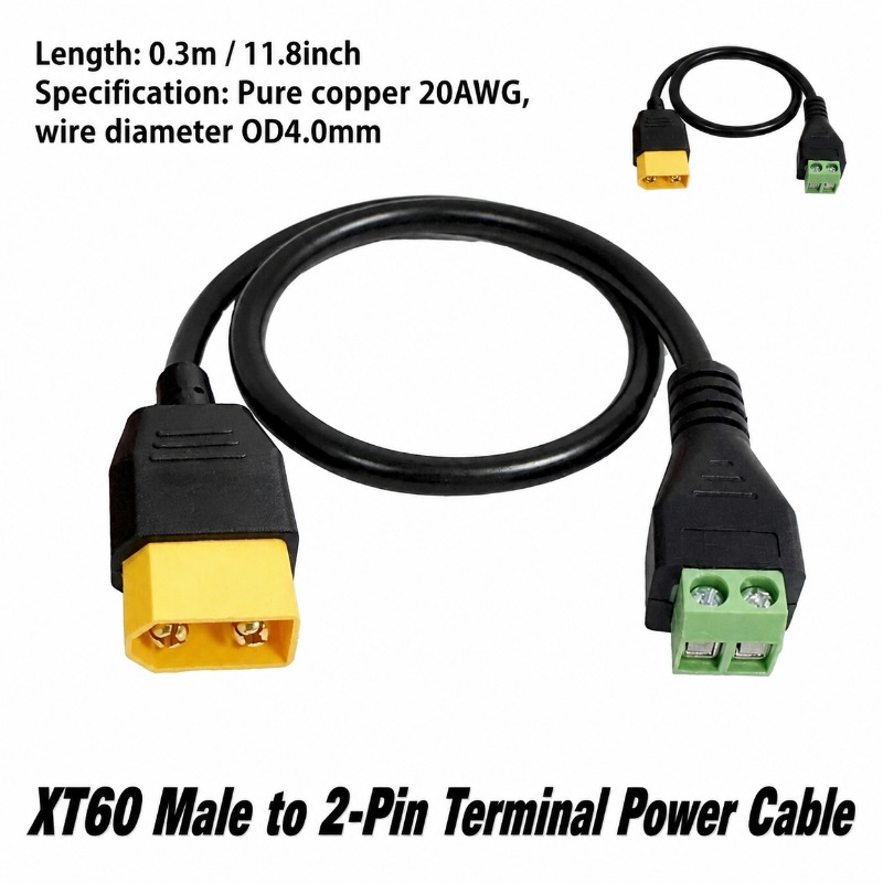 Conector XT60 Macho Hembra a C - Screw Terminal Block reseña y precio