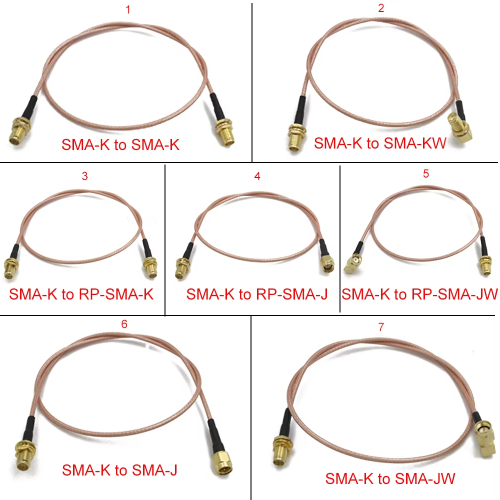 Conector macho RG316 SMA a SMA - Jumper Wire Kit reseña y precio