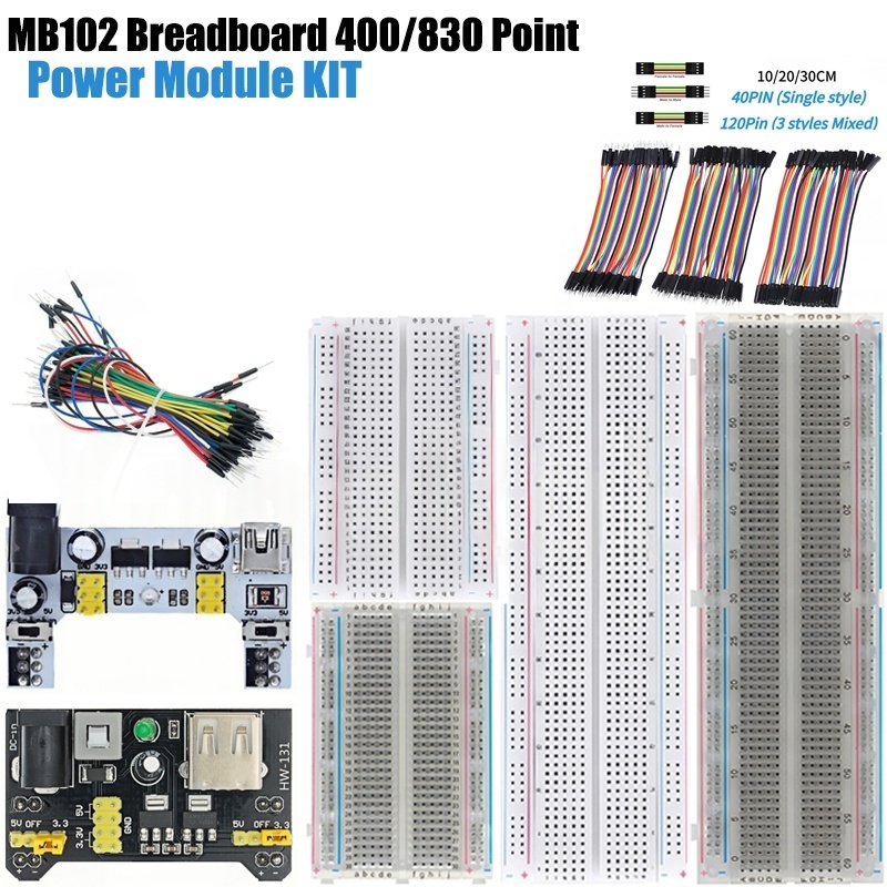 MB-102 MB102 Placa de pruebas  - Breadboard 400 Point reseña y precio